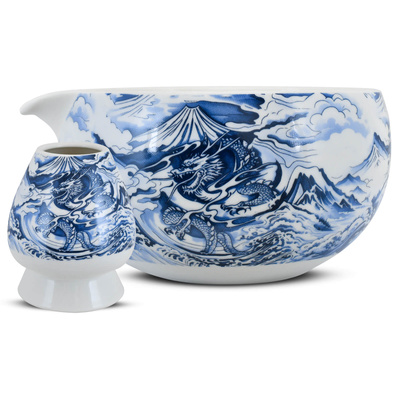 Set med tillbehör bryggning av Matcha te