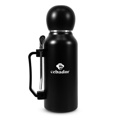 YerbaGo – Termos med kalebass och bombilla 1,3 L – svart