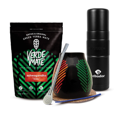 Yerba Mate Set Verde Mate 400g 0,4kg Yerbomos XL + Kalebass + Bombilla