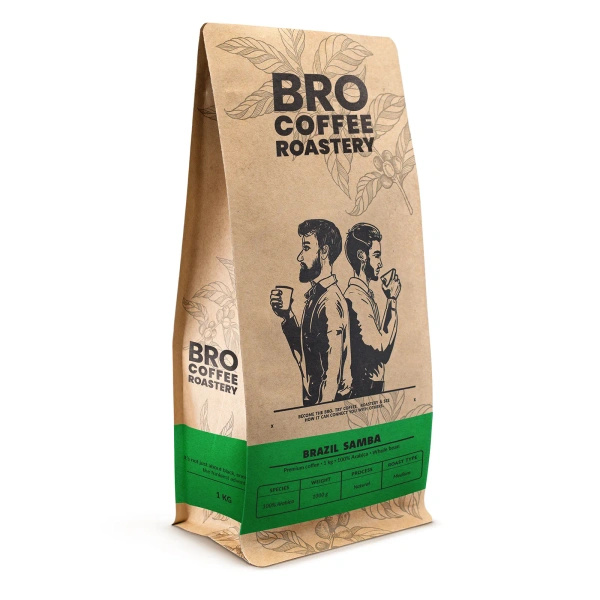 Bro Coffee Roastery – Hela bönor kaffe Brazil Samba Premium 1 kg