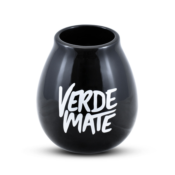 Black Verde Mate kalebass + bombilla set