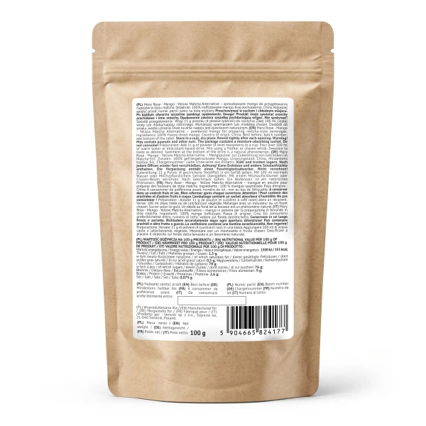 Mary Rose – Yellow Matcha Alternative – Mango (pulver) 100 g