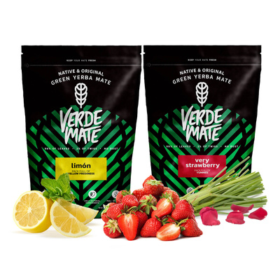 Yerba Verde Mate Limon Mycket jordgubbsfruktig 1kg