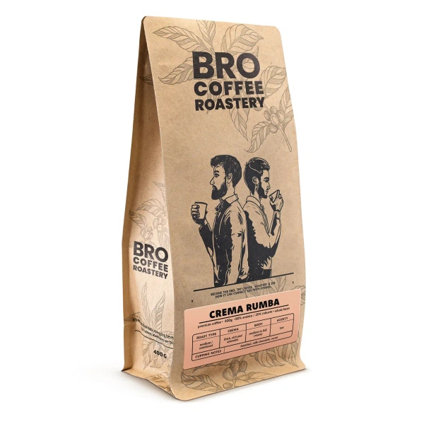 Bro Coffee Roastery – Hela bönor kaffe Crema Rumba 400 g