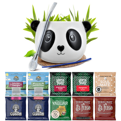 Yerba Mate 10x50g 500g provset + tillbehör