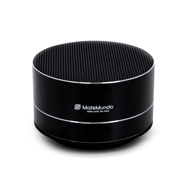 Högtalare med MateMundo-logotyp