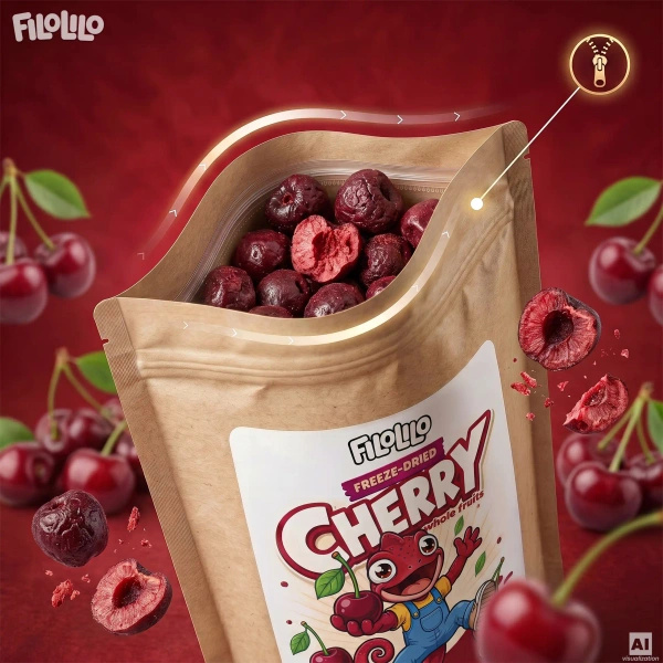 FiloLilo – Frystorkade körsbär (hela, urkärnade) 100 g