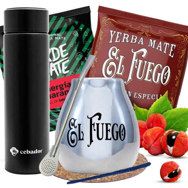 Yerba Mate Set Yerbomos bombilla 2x50g