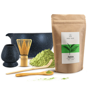Set för bryggning av Matcha te: matcha 100g + tillbehör