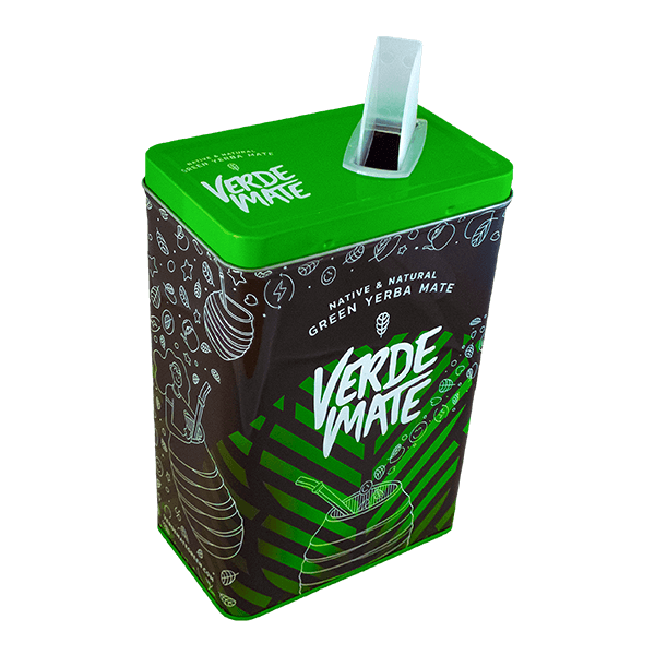 Yerbera – Metallburk + Verde Mate Green Guayusa Jazmín 0,5 kg