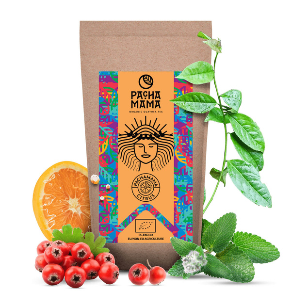 Set Guayusa Pachamama Citrus 100g + Kalebass + Bombilla