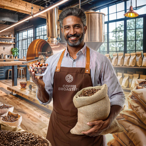 Coffee Broastery - Hela bönor kaffe India Karnataka Premium 1 kg