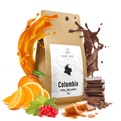 Mary Rose - kaffe med hela bönor Colombia Medellin premium 200 g