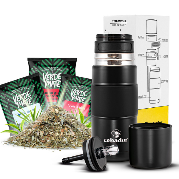 Yerba Mate Set 3x50g + Yerbomos X OUTDOOR