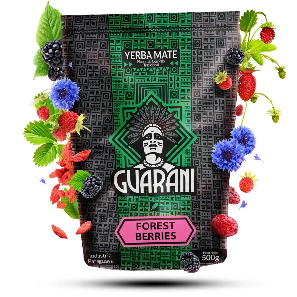 Yerba Mate Guarani-frukt Kalebassortiment 2x500g