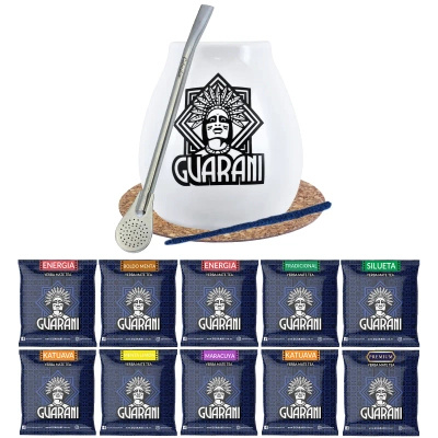 Set Yerba Mate 500g Kalebass Bombilla 10x50g