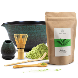 Set för bryggning av Matcha te: matcha 100g + tillbehör