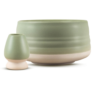 Set med tillbehör bryggning av Matcha te