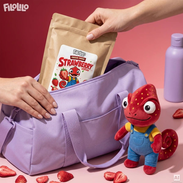 FiloLilo – Frystorkade jordgubbar (skivor) 100 g