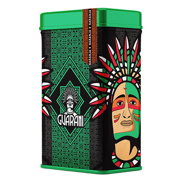 Yerbera – Metallburk + Guarani Naranja 0,5 kg
