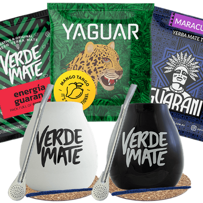 Yerba Mate Green Matero bombilla set för två personer