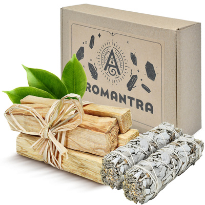 Presentset: Palo Santo 50 g + vit salvia