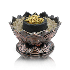 Set med palo santo-spån, rökelsebrännare och rökelsekol