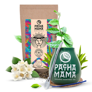 Set Guayusa Pachamama Jazmín 100g + Kalebass + Bombilla
