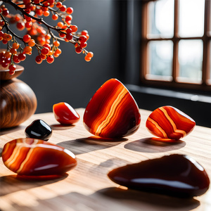 Set med naturstenar, kristaller och rökelse - esoterik, yoga, meditation