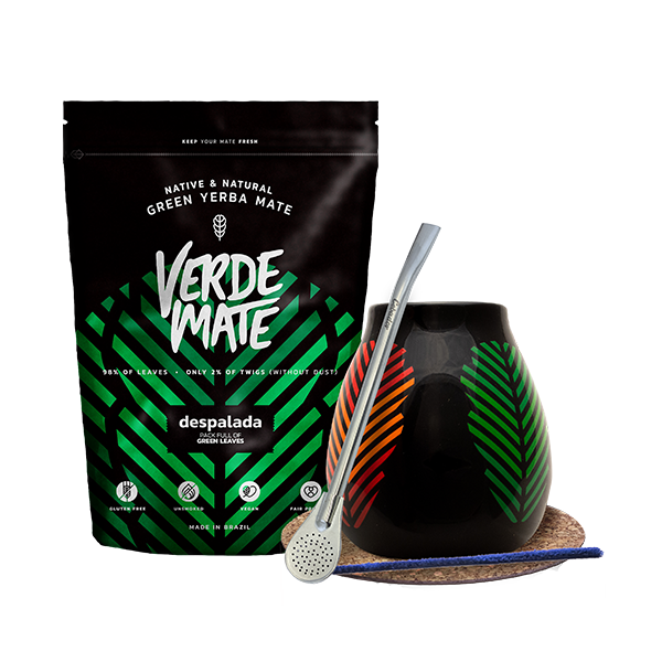 Startpaket Bombilla Mate Kopp + mate-te Verde