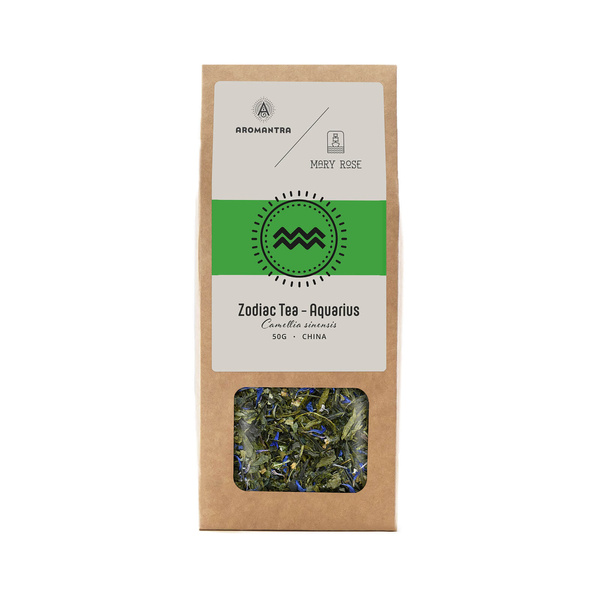 Aromantra x Mary Rose – Zodiaken Te – Vattumannen (grönt te) 50 g