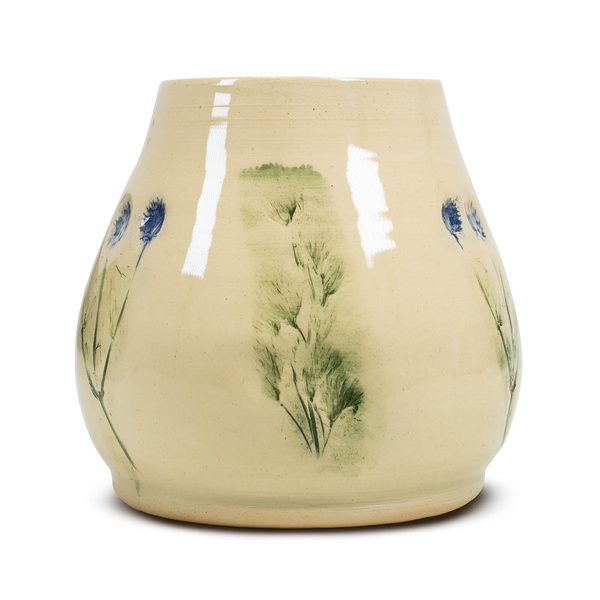 Keramisk kalebass Flora Blue 300 ml – Crater-serien