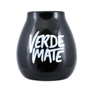 Keramisk matekopp med Verde Mate-logotyp (svart) 350 ml