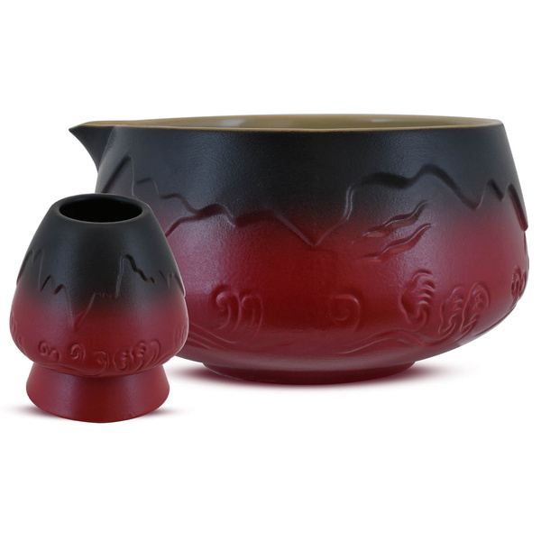 Set med tillbehör bryggning av Matcha te