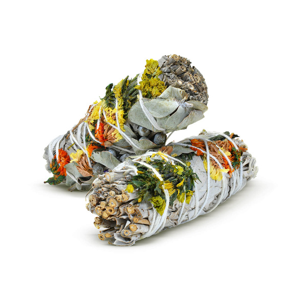 Vit Salvia med Vår Sinuata och Eukalyptus – Rökelse 20-30 g (bunt)