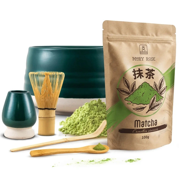 Set för bryggning av Matcha te