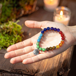 Armband "Sju Chakran" – med Livets Träd