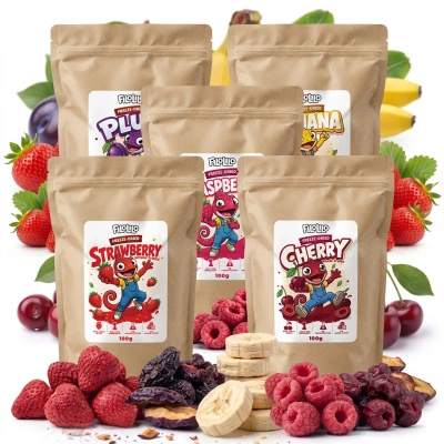 Set med frystorkad frukt FiloLilo 5×100g
