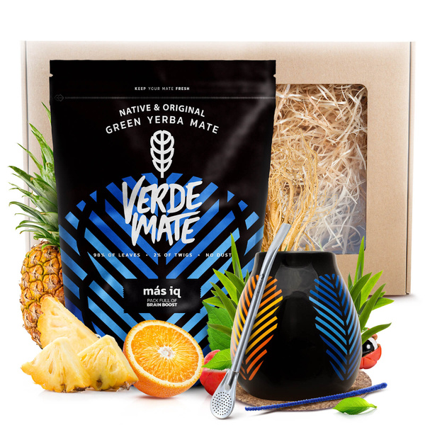 Yerba Mate Presentpaket Verde Mate 400g 0,4kg Kalebass + Bombilla
