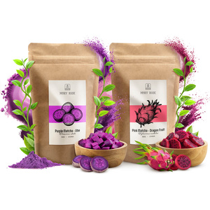 Set med färgglada matcha: Pink Matcha + Purple Matcha