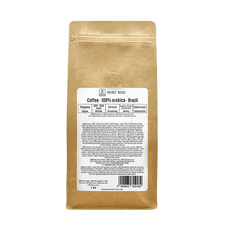 Mary Rose - kaffe med hela bönor Brasilien Mogiana premium 1 kg
