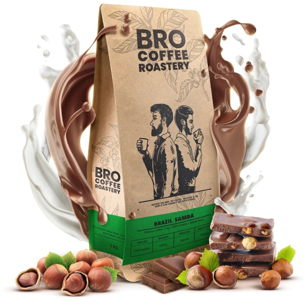 Bro Coffee Roastery – Hela bönor kaffe Brazil Samba Premium 1 kg