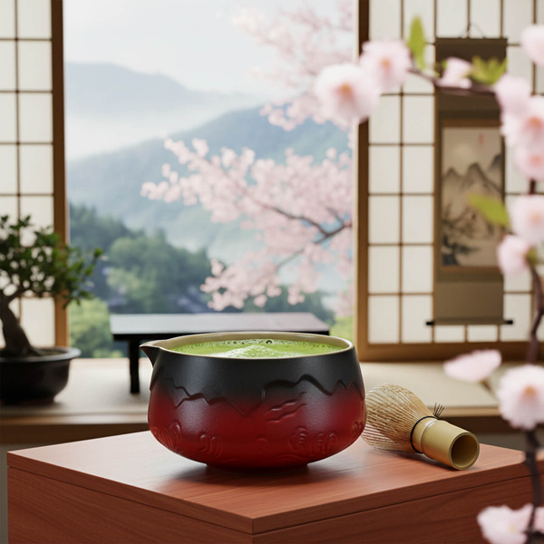 Set för bryggning av Matcha te