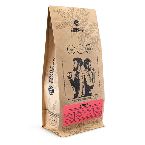 Bro Coffee Roastery - Hela bönor kaffe Kenya Nyeri Speciality 400 g