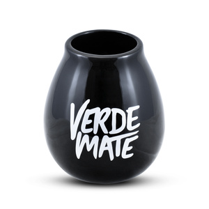 Keramisk matekopp med Verde Mate-logotyp (svart) 350 ml