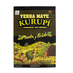 Set med yerba mate Kurupi Menta y Boldo 3x500g