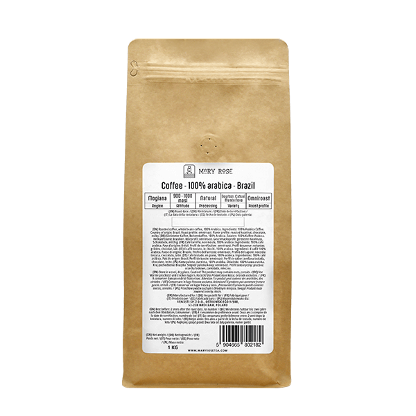 Mary Rose - kaffe med hela bönor Brasilien Mogiana premium 1 kg