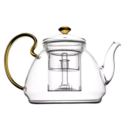 Tekanna i glas med bryggare Diamante 1200 ml
