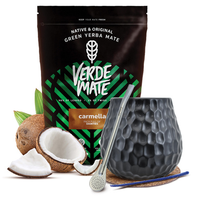 Yerba Mate Set Verde Mate 500g 0,5kg Kalebass + Bombilla