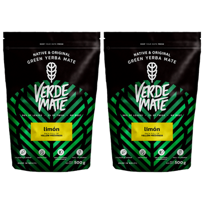 Yerba Verde Mate Grön Limon 2x 0,5kg